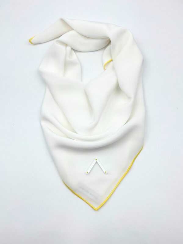 PAÑUELO «VEGA» BLANCO/AMARILLO IMAGO BLANCO